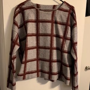 Madewell flannel sweatshirt